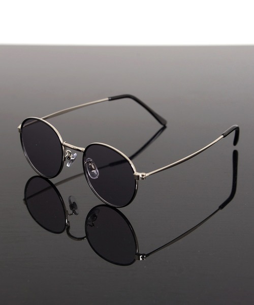 セール】METAL FLAME ROUND COLOR LENS GLASSES / メタル