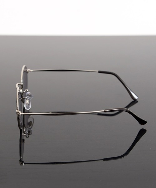 Revo.(レボ)の「METAL FLAME BOSTON COLOR LENS GLASSES / メタルフレーム ボストン メガネ カラーレンズ 伊達メガネ UVカット(メガネ・メンズ・ゴールド/シルバー/チャコール/シャンパン・FREE)」の8枚目の写真