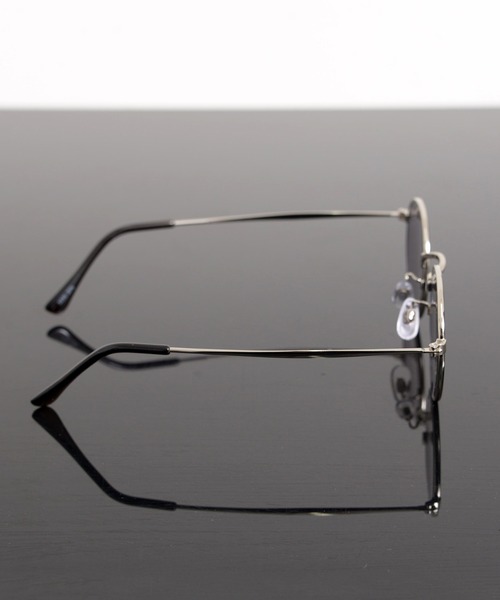 Revo.(レボ)の「METAL FLAME BOSTON COLOR LENS GLASSES / メタルフレーム ボストン メガネ カラーレンズ 伊達メガネ UVカット(メガネ・メンズ・ゴールド/シルバー/チャコール/シャンパン・FREE)」の9枚目の写真
