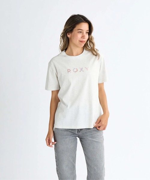 ROXY(ロキシー)の「ARTSY FLORAL TEE /ロキシーロゴ半袖Tシャツ(Tシャツ/カットソー・レディース・グレー/ホワイト/ブラック・SMALL/LARGE/MEDIUM)」の13枚目の写真