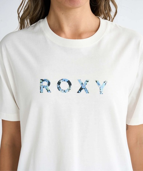 ROXY(ロキシー)の「ARTSY FLORAL TEE /ロキシーロゴ半袖Tシャツ(Tシャツ/カットソー・レディース・グレー/ホワイト/ブラック・SMALL/LARGE/MEDIUM)」の7枚目の写真