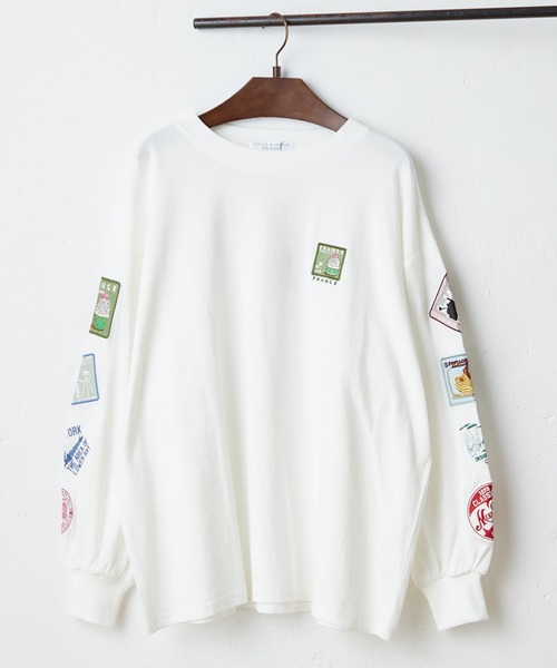 Another Branch olive des olive（アナザーブランチオリーブデオリーブ）の「ワッペンロンT（Tシャツ/カットソー・レディース・オートミール/スミクロ/オフホワイト・FREE）」の11枚目の写真