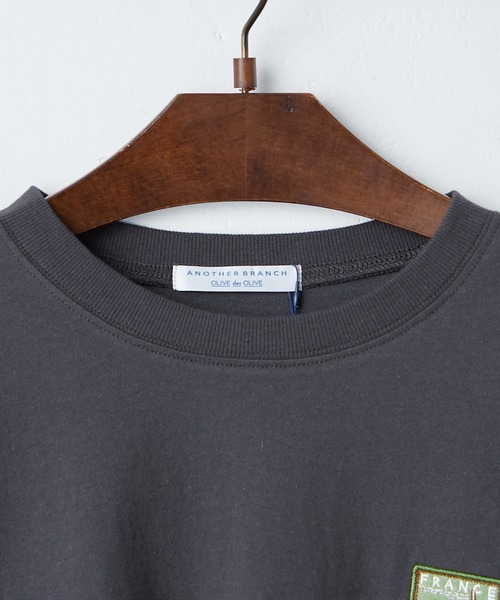 Another Branch olive des olive（アナザーブランチオリーブデオリーブ）の「ワッペンロンT（Tシャツ/カットソー・レディース・オートミール/スミクロ/オフホワイト・FREE）」の14枚目の写真