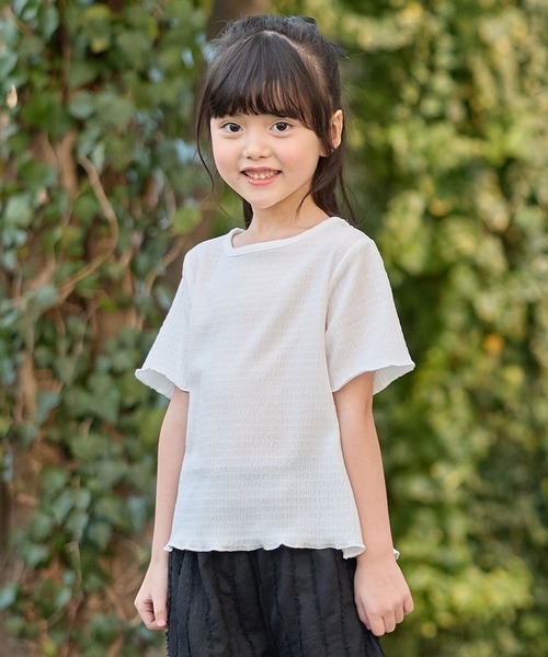 Piet(ピエット)の「ラメチュールビスチェ×カットソー セット(Tシャツ/カットソー・キッズ・ブラック/グレー・100/110/120/130)」の10枚目の写真