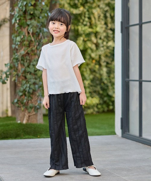Piet(ピエット)の「ラメチュールビスチェ×カットソー セット(Tシャツ/カットソー・キッズ・ブラック/グレー・100/110/120/130)」の11枚目の写真