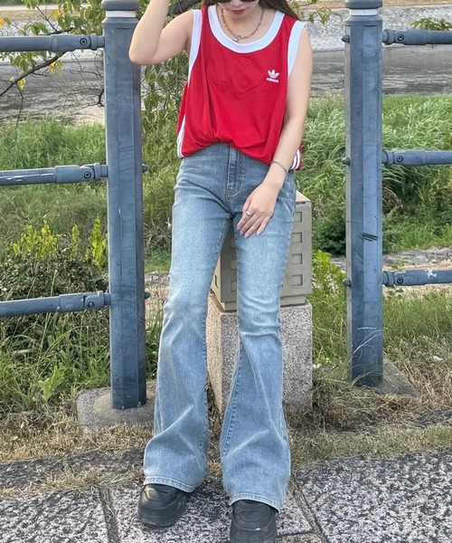 solleim（ソルレム）の「美脚ヴィンテージ加工フレアデニム（デニムパンツ・レディース・ブルー/ネイビー/インディゴブルー・S/M/L）」の20枚目の写真