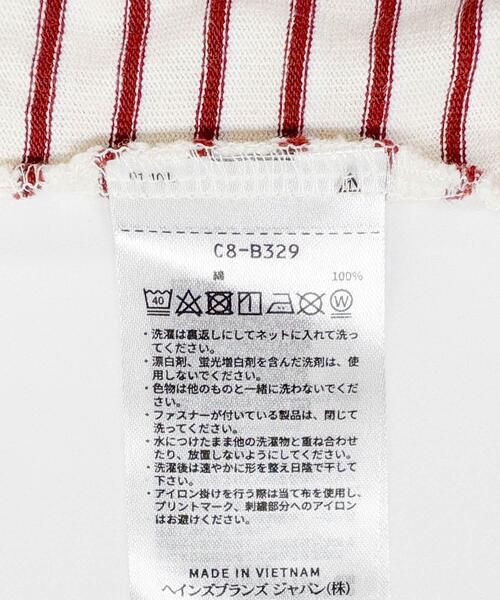 Champion(チャンピオン)の「『別注』Champion×UR USA Fit BORDER T-shirts(Tシャツ/カットソー・メンズ・ネイビー/ナチュラル・MEDIUM/LARGE/X-LARGE)」の4枚目の写真