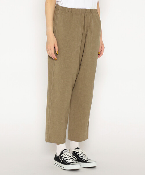 DANTON（ダントン）の「WOMEN'S WOOL LIKE STRETCH POLYESTER EASY PANTS（その他パンツ・レディース・グレー/グリーン系その他/ネイビー/ピンク・38/36）」の6枚目の写真
