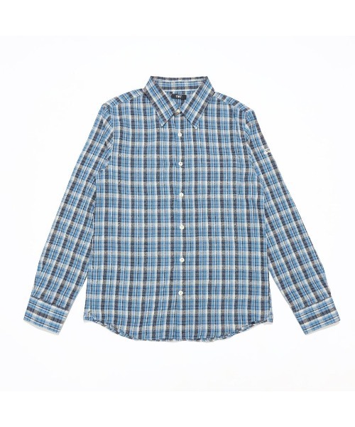 TMT（ティーエムティー）の「COUNTRY CHECK SOFT LONG SLEEVE SHIRT（シャツ/ブラウス・メンズ・グリーン/ベージュ/ブルー・MEDIUM/LARGE/X-LARGE）」の2枚目の写真
