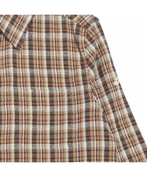 TMT（ティーエムティー）の「COUNTRY CHECK SOFT LONG SLEEVE SHIRT（シャツ/ブラウス・メンズ・グリーン/ベージュ/ブルー・MEDIUM/LARGE/X-LARGE）」の5枚目の写真