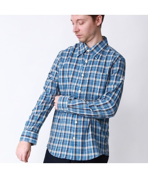 TMT（ティーエムティー）の「COUNTRY CHECK SOFT LONG SLEEVE SHIRT（シャツ/ブラウス・メンズ・グリーン/ベージュ/ブルー・MEDIUM/LARGE/X-LARGE）」の13枚目の写真