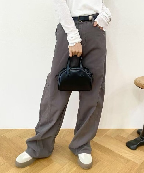 mebole（メボレ）の「ゆったりカジュアルワイドレックデニム（デニムパンツ・レディース・グレー・LARGE/MEDIUM）」の9枚目の写真