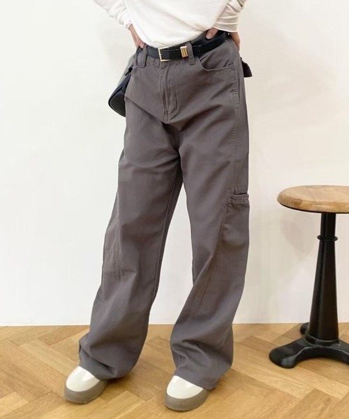 mebole（メボレ）の「ゆったりカジュアルワイドレックデニム（デニムパンツ・レディース・グレー・LARGE/MEDIUM）」の17枚目の写真