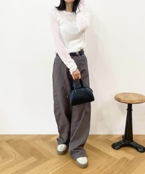 mebole（メボレ）の「ゆったりカジュアルワイドレックデニム（デニムパンツ・レディース・グレー・LARGE/MEDIUM）」の7枚目の写真