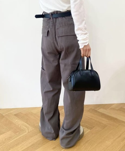 mebole（メボレ）の「ゆったりカジュアルワイドレックデニム（デニムパンツ・レディース・グレー・LARGE/MEDIUM）」の3枚目の写真