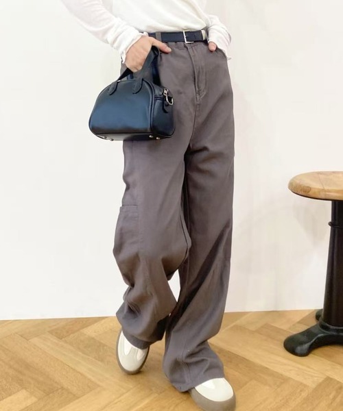 mebole（メボレ）の「ゆったりカジュアルワイドレックデニム（デニムパンツ・レディース・グレー・LARGE/MEDIUM）」の13枚目の写真