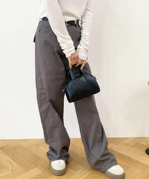 mebole（メボレ）の「ゆったりカジュアルワイドレックデニム（デニムパンツ・レディース・グレー・LARGE/MEDIUM）」の11枚目の写真