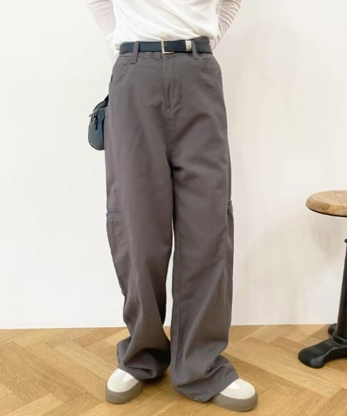 mebole（メボレ）の「ゆったりカジュアルワイドレックデニム（デニムパンツ・レディース・グレー・LARGE/MEDIUM）」の15枚目の写真