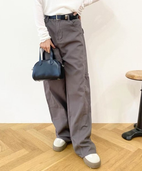 mebole（メボレ）の「ゆったりカジュアルワイドレックデニム（デニムパンツ・レディース・グレー・LARGE/MEDIUM）」の12枚目の写真
