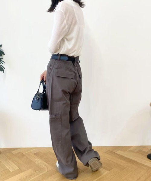 mebole（メボレ）の「ゆったりカジュアルワイドレックデニム（デニムパンツ・レディース・グレー・LARGE/MEDIUM）」の8枚目の写真