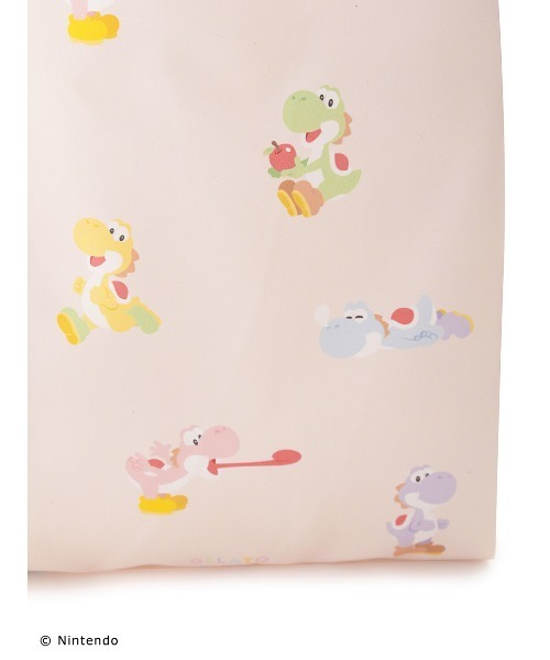 タグ付き未使用品！ジェラートピケ　キノピオ&ヨッシー総柄コンビニエコバッグ2点 スーパーマリオ】キノピオ＆ヨッシー総柄コンビニエコバッグ