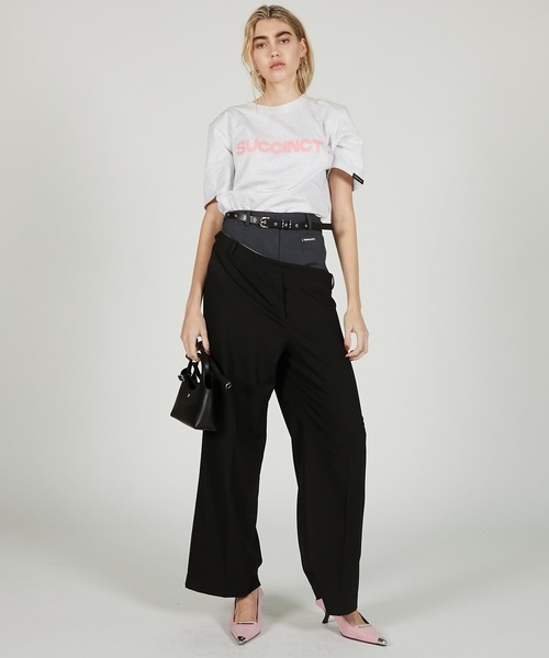 PRANK PROJECT（プランクプロジェクト）の「パワーショルダーロゴTEE / Power Shoulder Logo Tee（Tシャツ/カットソー・レディース・ホワイト/ライトグレー/ブラック・FREE）」の16枚目の写真