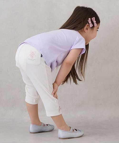 petit main(プティマイン)の「【プティプラ】GIRLS半袖T(Tシャツ/カットソー・キッズ・レッド/ライトピンク/オフホワイト/ライトブルー/エメラルド/マルチ/ライトベージュ/ネイビー/イエロー/ラベンダー・130cm/100cm/80cm/90cm/110cm/120cm)」の17枚目の写真