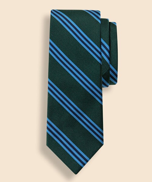 BROOKS BROTHERS(ブルックスブラザーズ)の「シルク BB#1ストライプ レップタイ Made in USA(ネクタイ・メンズ・バーガンディー/イエロー/ネイビー/レッド/ブルー/レッド系その他/グリーン/イエロー系その他・ONE SIZE)」の2枚目の写真