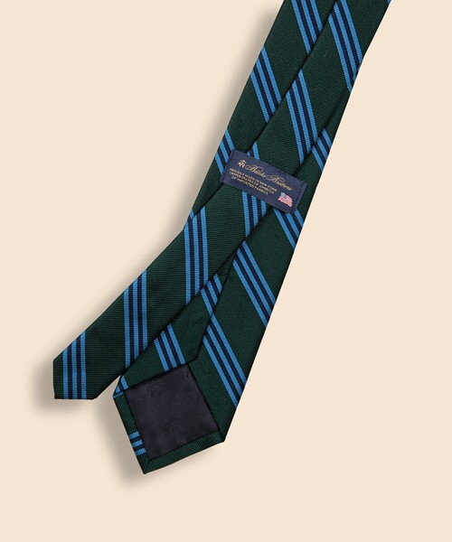 BROOKS BROTHERS(ブルックスブラザーズ)の「シルク BB#1ストライプ レップタイ Made in USA(ネクタイ・メンズ・バーガンディー/イエロー/ネイビー/レッド/ブルー/レッド系その他/グリーン/イエロー系その他・ONE SIZE)」の13枚目の写真