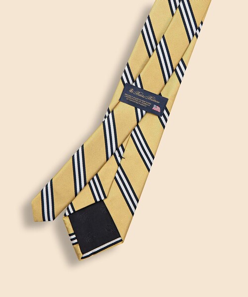BROOKS BROTHERS(ブルックスブラザーズ)の「シルク BB#1ストライプ レップタイ Made in USA(ネクタイ・メンズ・バーガンディー/イエロー/ネイビー/レッド/ブルー/レッド系その他/グリーン/イエロー系その他・ONE SIZE)」の14枚目の写真