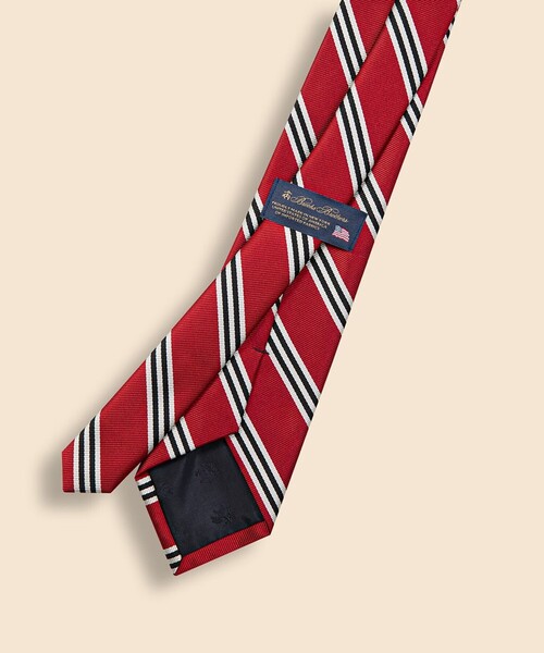 BROOKS BROTHERS(ブルックスブラザーズ)の「シルク BB#1ストライプ レップタイ Made in USA(ネクタイ・メンズ・バーガンディー/イエロー/ネイビー/レッド/ブルー/レッド系その他/グリーン/イエロー系その他・ONE SIZE)」の15枚目の写真
