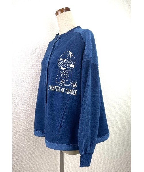 Rydia（リディア）の「インディゴカーディガン（カーディガン/ボレロ・レディース・ブルー/ネイビー・M）」の4枚目の写真