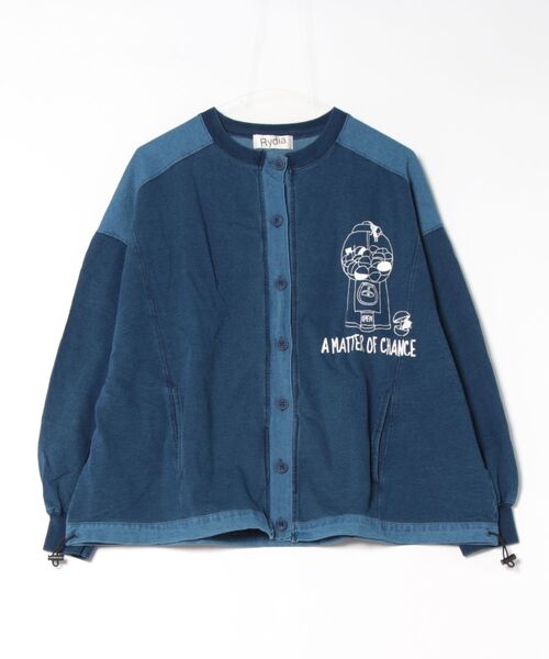 Rydia（リディア）の「インディゴカーディガン（カーディガン/ボレロ・レディース・ブルー/ネイビー・M）」の14枚目の写真