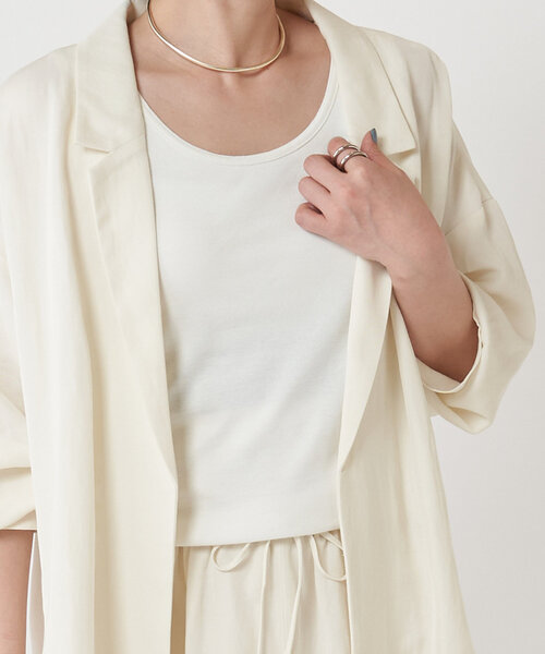 LIVETART（リヴェタート）の「カップツキタンクトップ（タンクトップ・レディース・ブラック/グレー/ホワイト・FREE）」の2枚目の写真