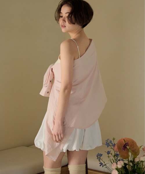 loin nuit(ロワンニュイ)の「gather balloon skirt / ギャザーバルーンスカート(スカート・レディース・ホワイト/ネイビー・FREE)」の22枚目の写真