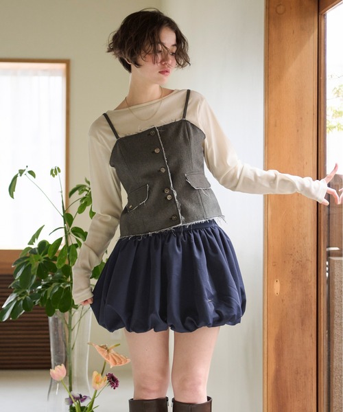 セール】gather balloon skirt / ギャザーバルーンスカート（スカート