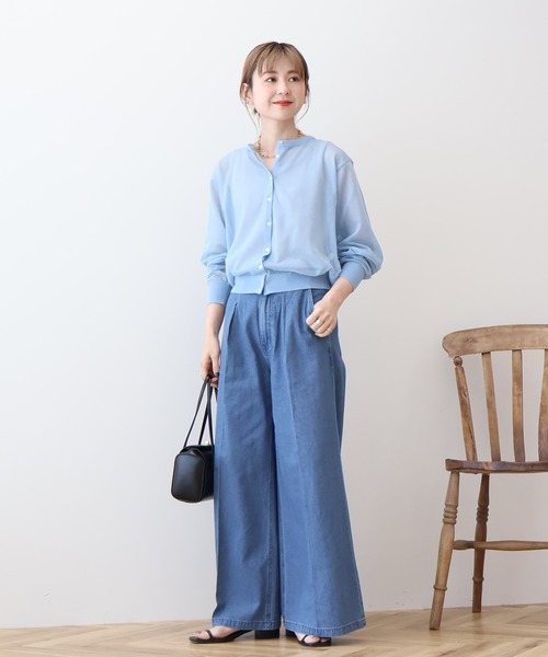 AMERICAN HOLIC（アメリカンホリック）の「シアークルーネックニットカーディガン（カーディガン/ボレロ・レディース・その他6/ブラック/ライトブルー/アイボリー/シルバー・M/L）」の15枚目の写真