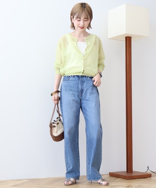 AMERICAN HOLIC（アメリカンホリック）の「シアークルーネックニットカーディガン（カーディガン/ボレロ・レディース・その他6/ブラック/ライトブルー/アイボリー/シルバー・M/L）」の9枚目の写真