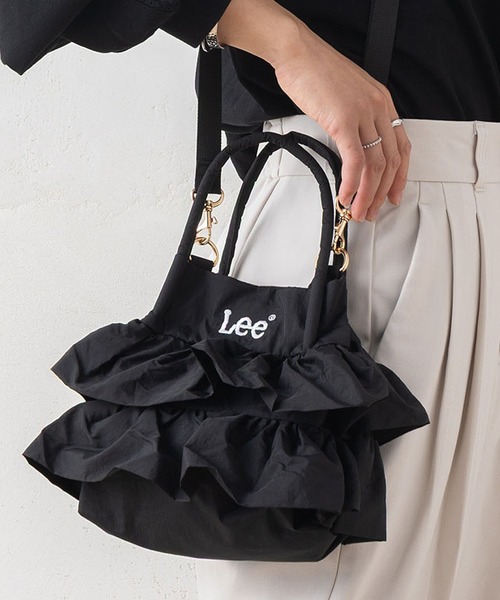 Lee（リー）の「Lee リー フリルデザイン 2WAY ミニショルダーバッグ ハンドバッグ（ショルダーバッグ・レディース・ブラック/シルバー/オフホワイト・FREE）」の2枚目の写真