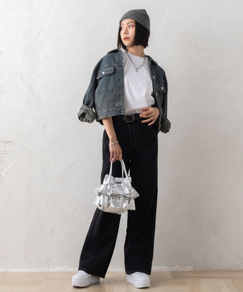 Lee（リー）の「Lee リー フリルデザイン 2WAY ミニショルダーバッグ ハンドバッグ（ショルダーバッグ・レディース・ブラック/シルバー/オフホワイト・FREE）」の7枚目の写真