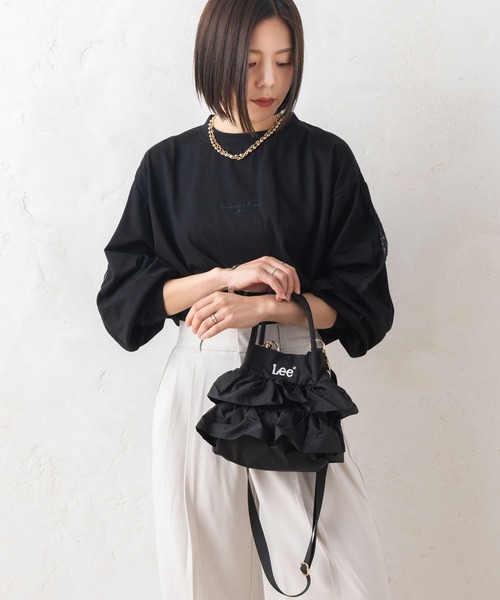 Lee（リー）の「Lee リー フリルデザイン 2WAY ミニショルダーバッグ ハンドバッグ（ショルダーバッグ・レディース・ブラック/シルバー/オフホワイト・FREE）」の12枚目の写真