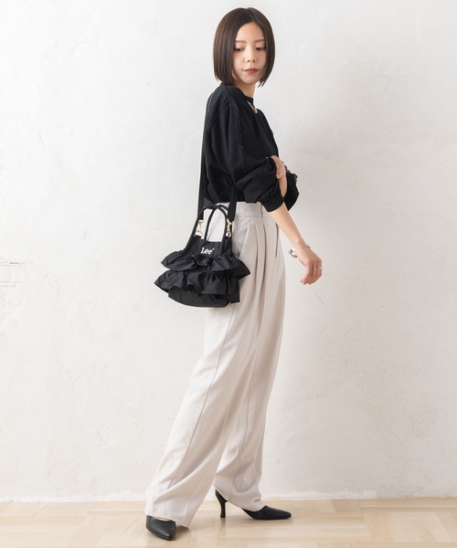 Lee（リー）の「Lee リー フリルデザイン 2WAY ミニショルダーバッグ ハンドバッグ（ショルダーバッグ・レディース・ブラック/シルバー/オフホワイト・FREE）」の13枚目の写真