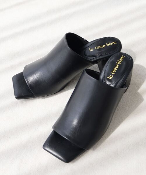 le.coeur blanc（ルクールブラン）の「《WEB限定アイテム》スクエアトゥカバードサンダル（サンダル・レディース・ブラウン/ブラック・36/37/38）」の14枚目の写真