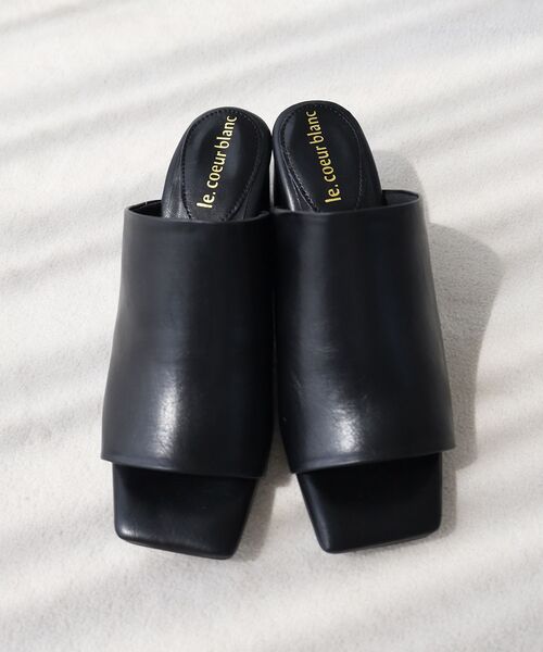 le.coeur blanc（ルクールブラン）の「《WEB限定アイテム》スクエアトゥカバードサンダル（サンダル・レディース・ブラウン/ブラック・36/37/38）」の15枚目の写真