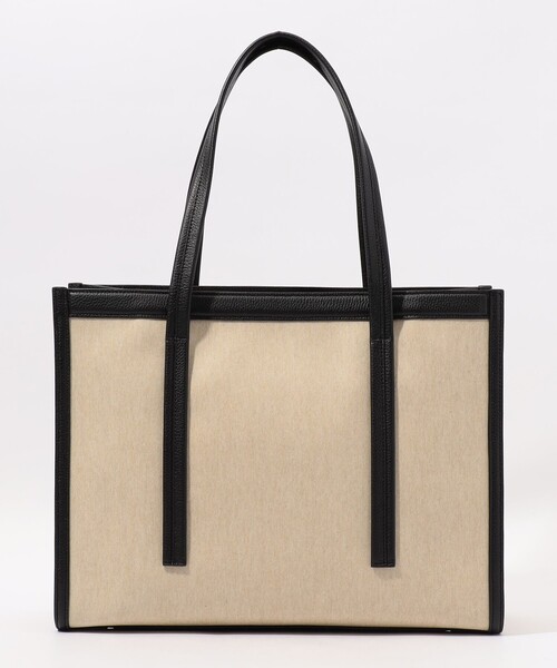 TOMORROWLAND （トゥモローランド）の「TOMORROWLAND キャンバスレザーコンビ トートバッグ（トートバッグ・メンズ・ブラック系その他・FREE）」の4枚目の写真