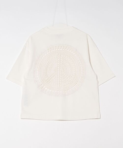 ALLSAINTS(オールセインツ)の「AMELIE CROCHET OVERSIZED BOXY T-SHIRT | AMELIE クロシェ オーバーサイズ ボクシー Tシャツ(Tシャツ/カットソー・レディース・ホワイト・S/M/XS/L)」の8枚目の写真