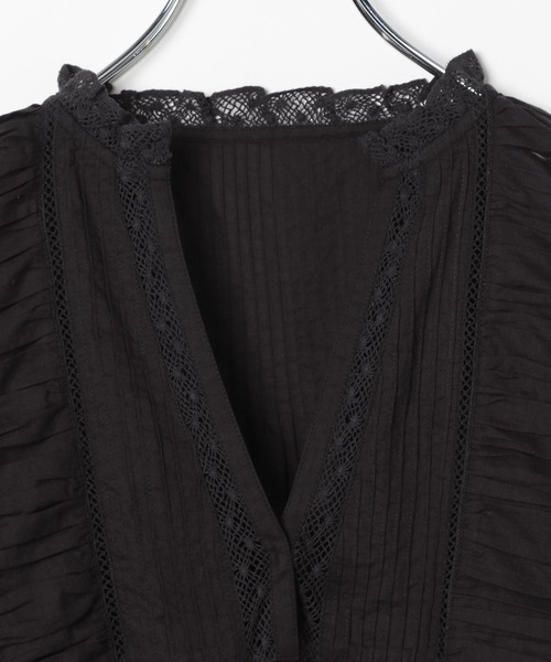LEPSIM（レプシィム）の「ボリュームレースブラウス　323364（シャツ/ブラウス・レディース・ライトパープル/ブラック/オフホワイト・FREE）」の16枚目の写真