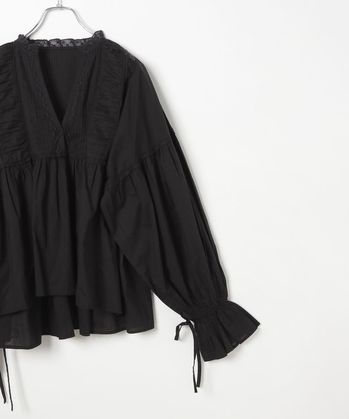 LEPSIM（レプシィム）の「ボリュームレースブラウス　323364（シャツ/ブラウス・レディース・ライトパープル/ブラック/オフホワイト・FREE）」の19枚目の写真