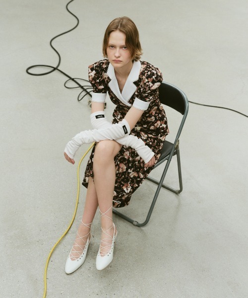 セール】マルチプリントパフスリーブワンピース（ワンピース