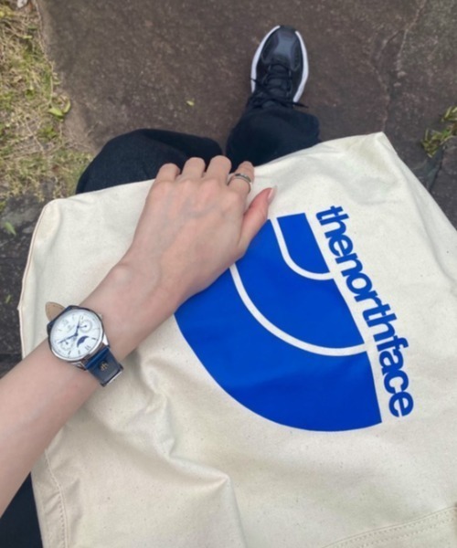 THE NORTH FACE（ザノースフェイス）の「THE NORTH FACE　ロゴ トートバッグ（トートバッグ・メンズ・ブルー・FREE）」の4枚目の写真